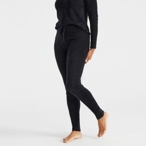 BNWT Knix Cozzzy Track Pant small Black fuzzy fitted Ultra Soft